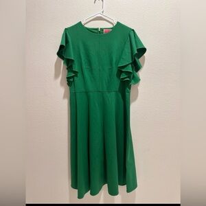 Kate Spade Ponte Flutter Sleeve dress Kelly Green (14)